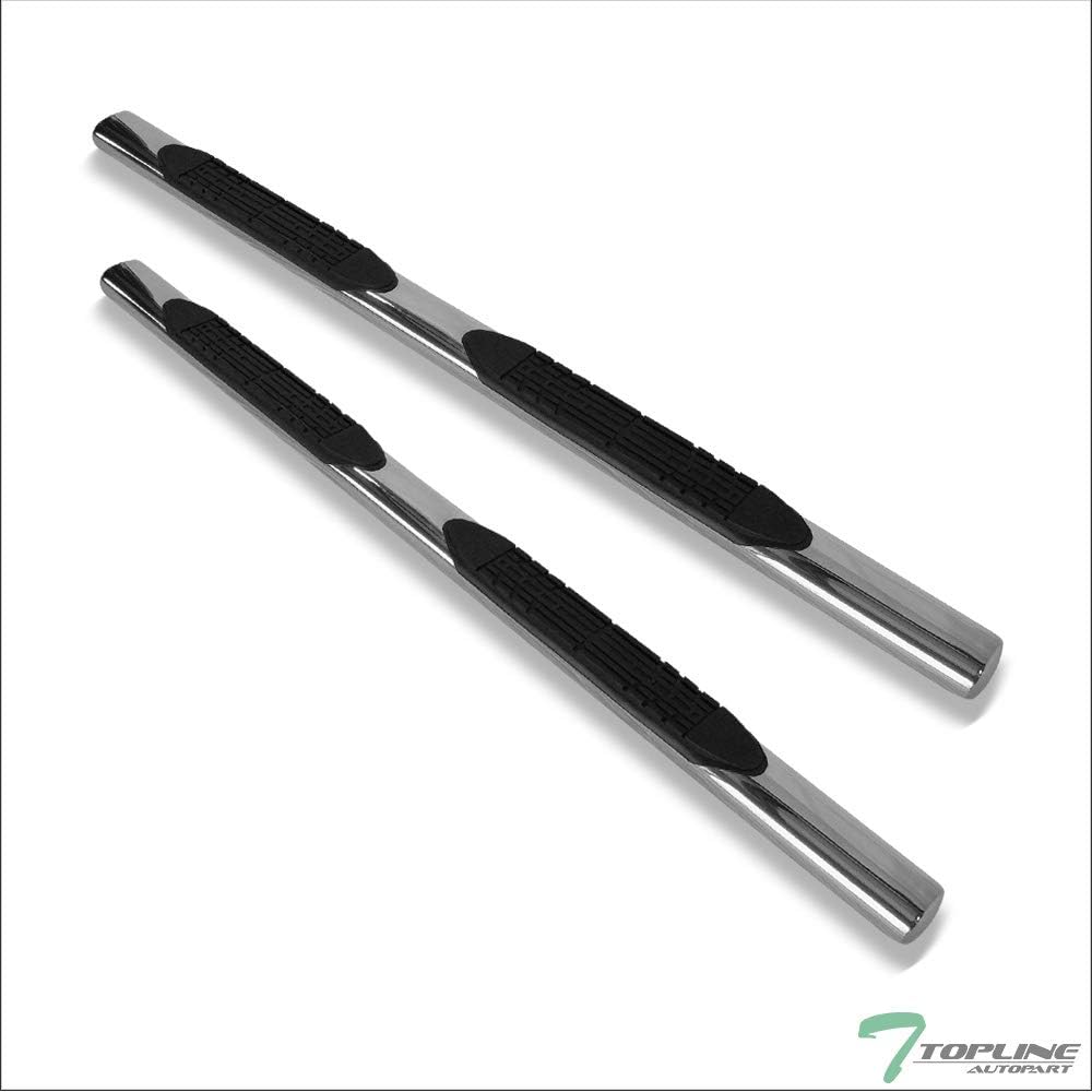 4" Oval Polished Stainless Steel Side Step Nerf Bars Rail Running Boards I160840