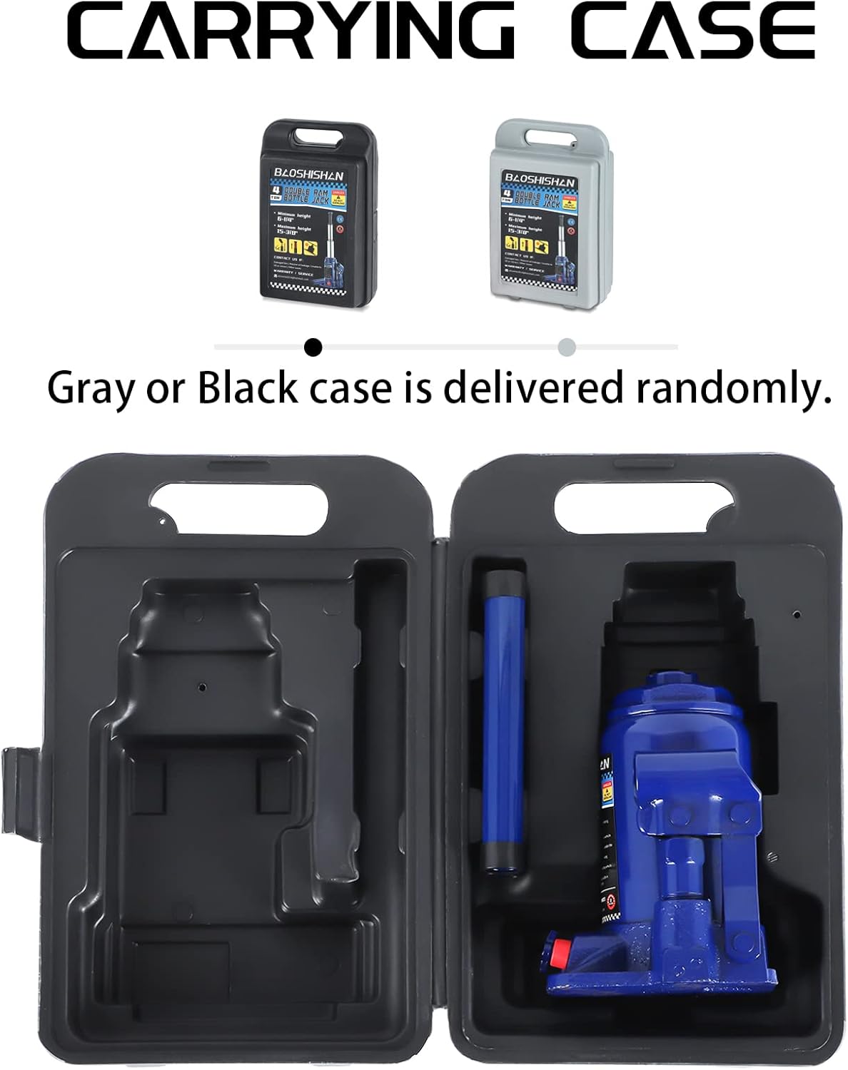 4 Ton Hydraulic Bottle Jack with Carrying Case P486617