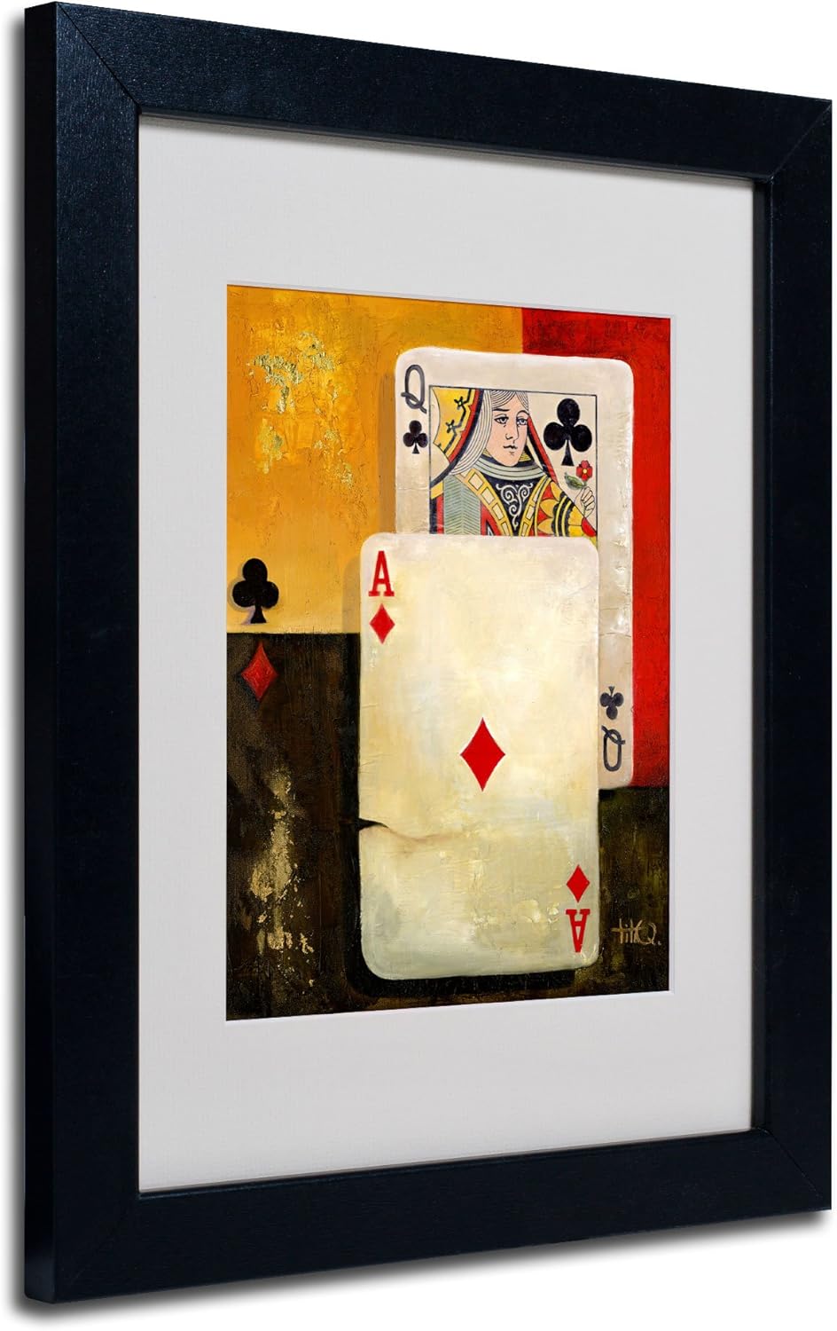 Canvas Artwork in Wood Frame, 16 by 20-Inch E44350