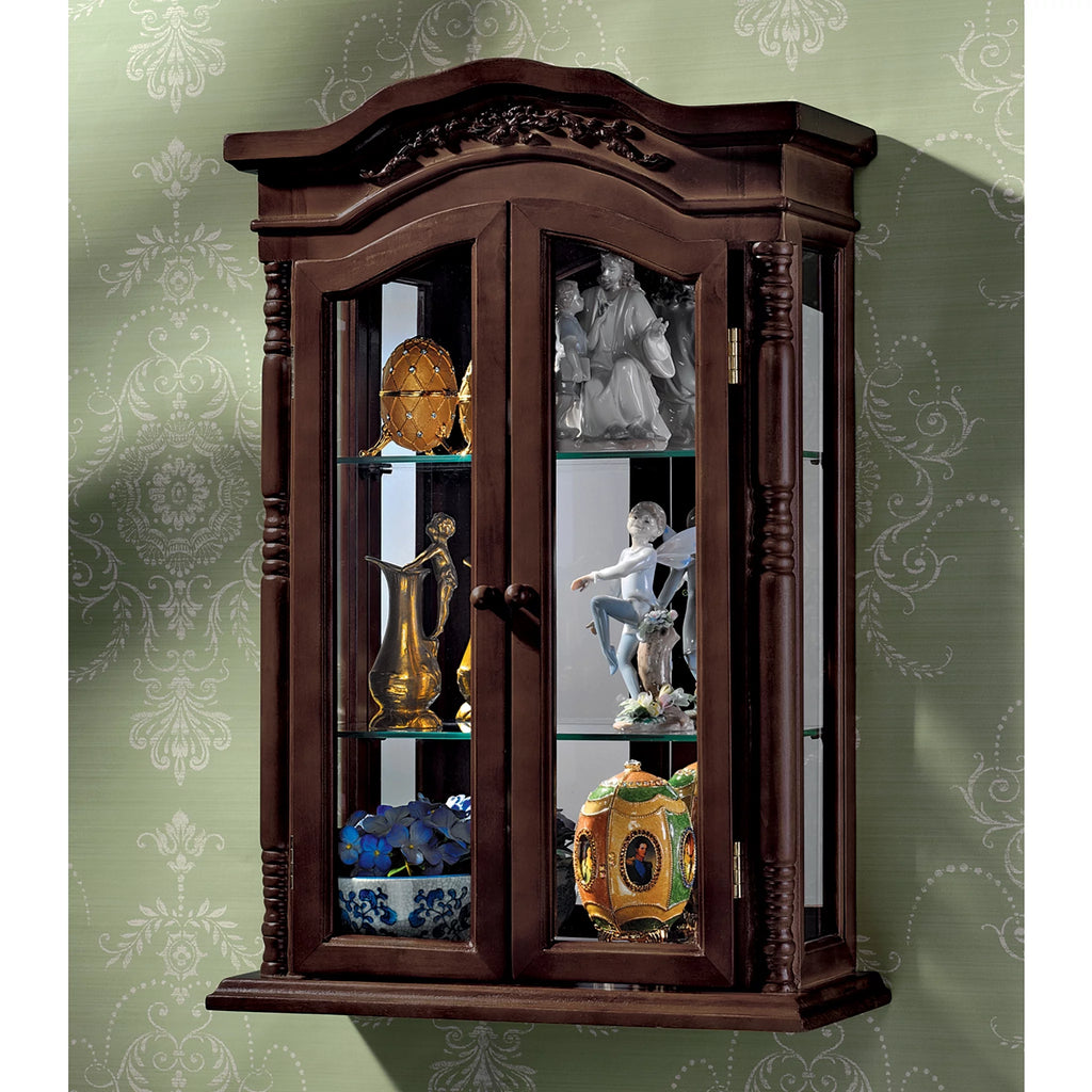 Hardwood Wall Curio Cabinet F321