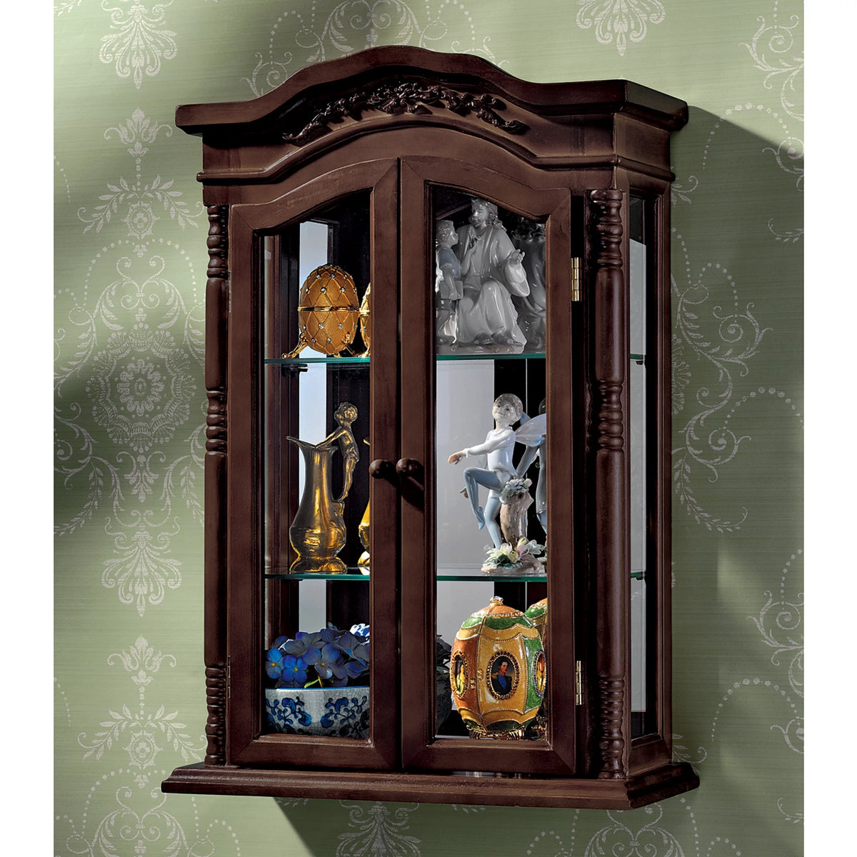 Hardwood Wall Curio Cabinet F321