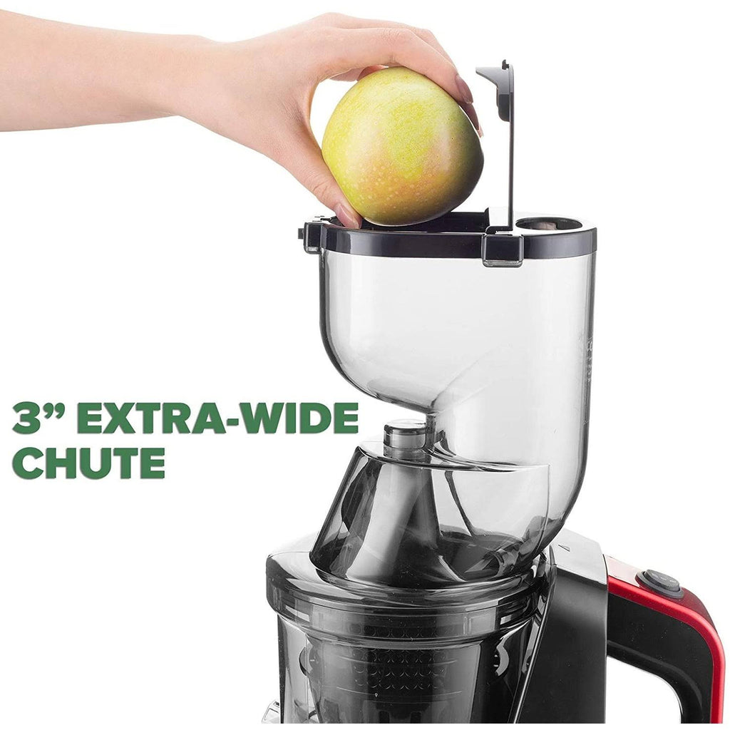 Slow Masticating Juicer Cold Press Extractor with Wide Chute Red C199