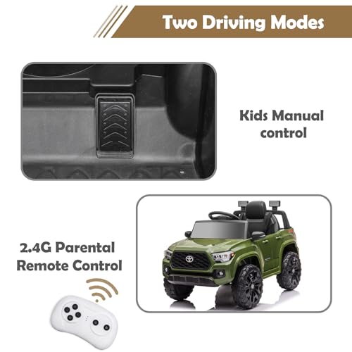 12V Black Kids Ride on Truck with Remote Control Q268