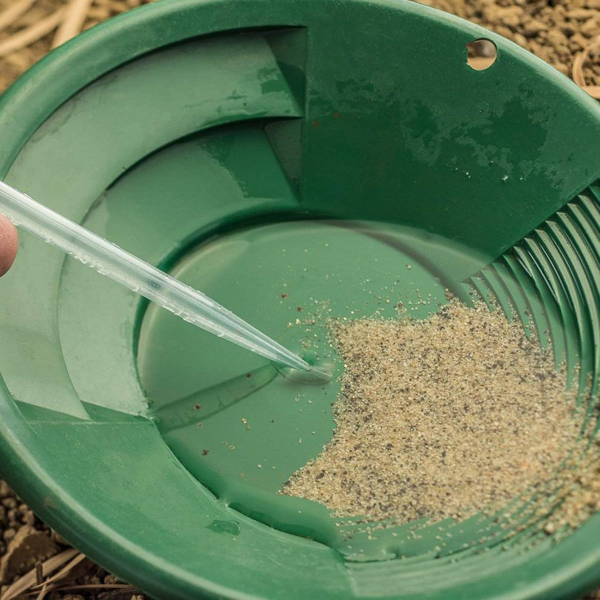 Gold Prospecting Pan Kit with Glass Vials Pocket Scale 7pc M4601