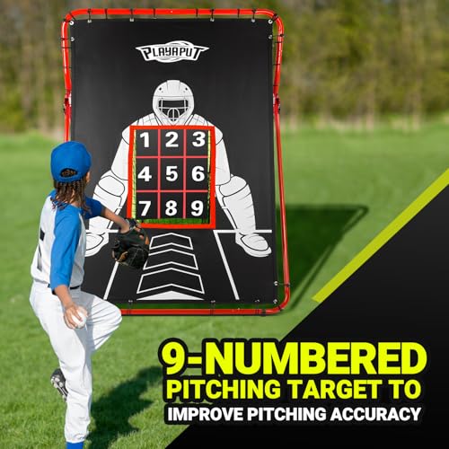 Adjustable Baseball Rebounder Net with Strike Zone M409733