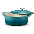 6 qt. Cast Iron Round Dutch Oven Cobalt Blue X91813