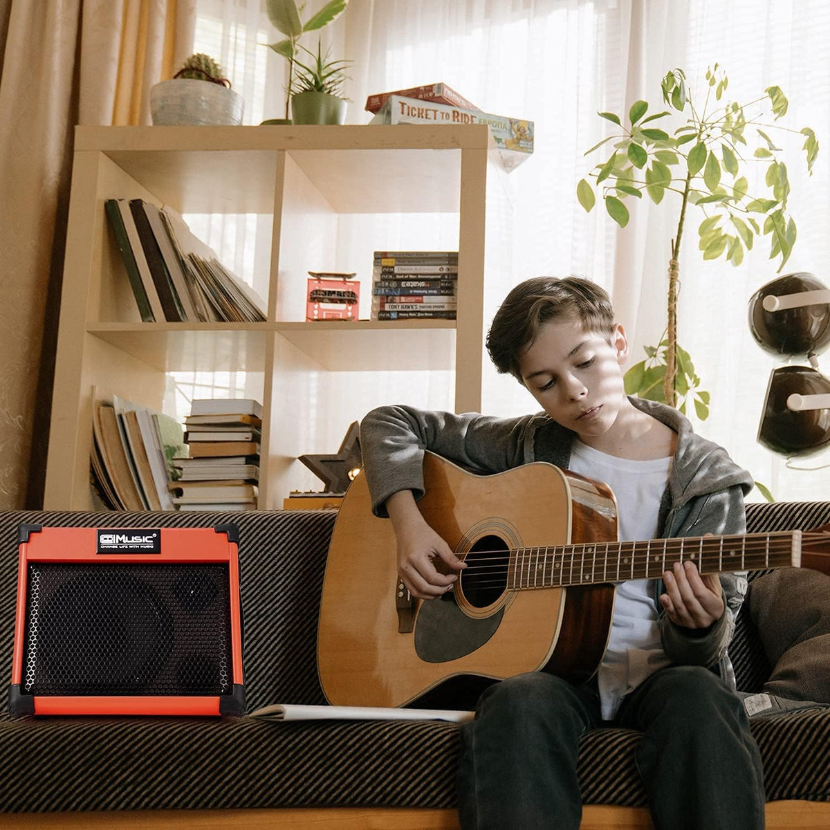 20 Watt Portable Bluetooth Acoustic Guitar Amplifier U344