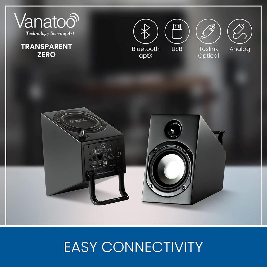 Black Set of 2 Powered Speakers U9364