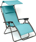 Zero Gravity Chair with Canopy Pool Blue Z999