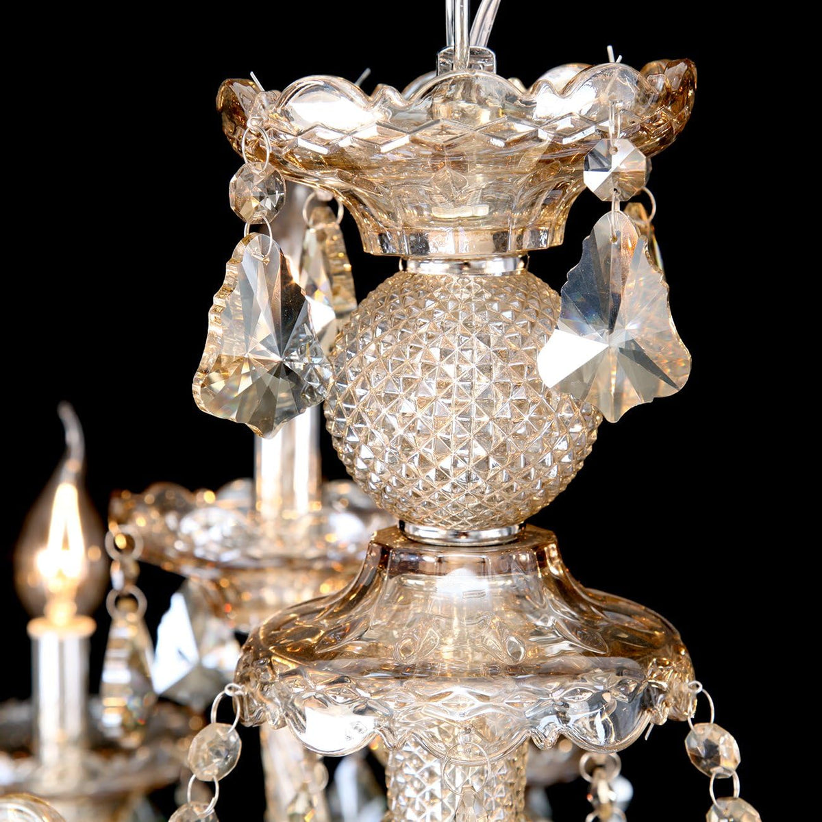 15 Lights Cognac K9 Crystal Chandelier I872