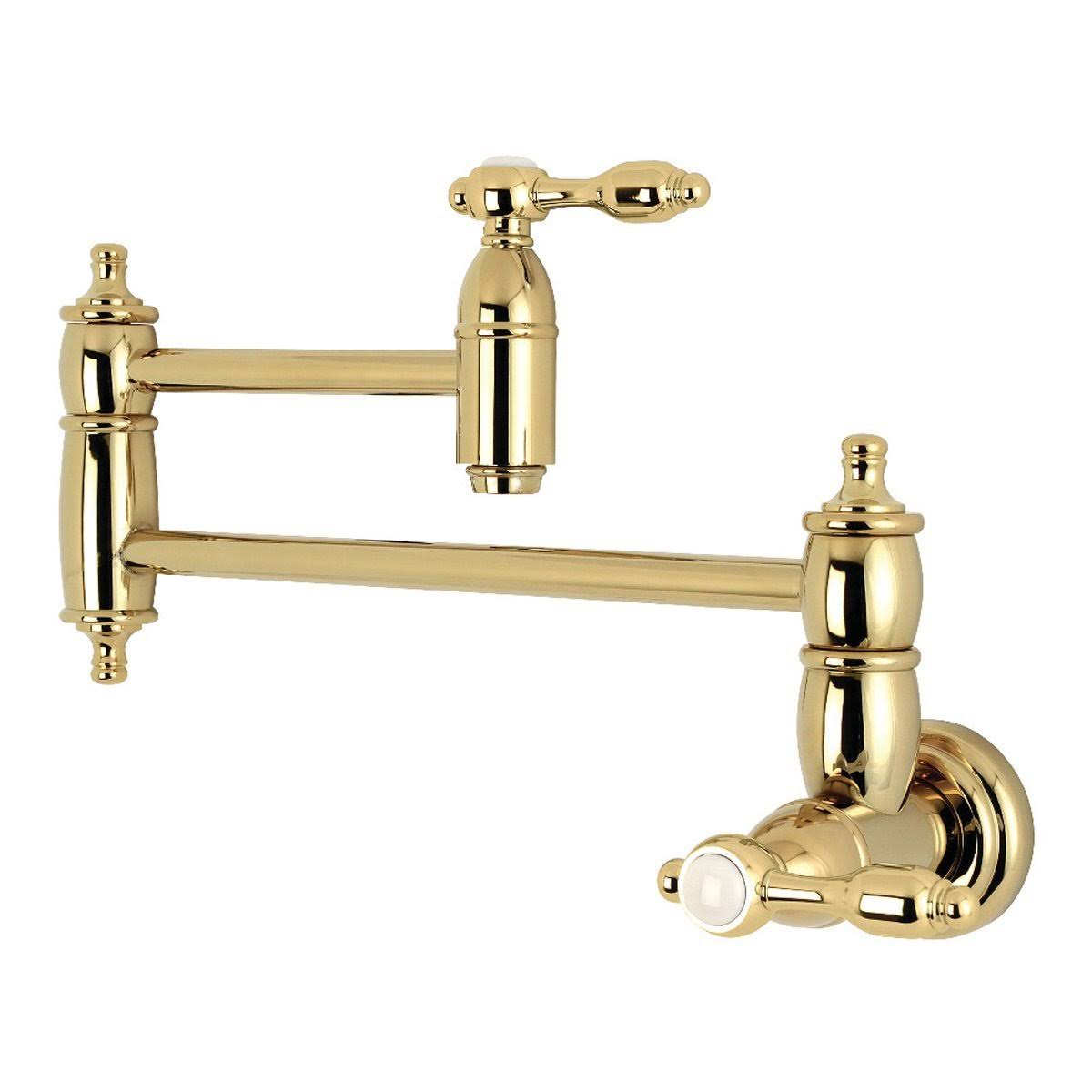 Matte Black Wall Mount Pot Filler Kitchen Faucet P7991