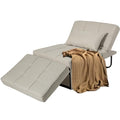 Gray Folding Sofa Bed Ottoman Y273260