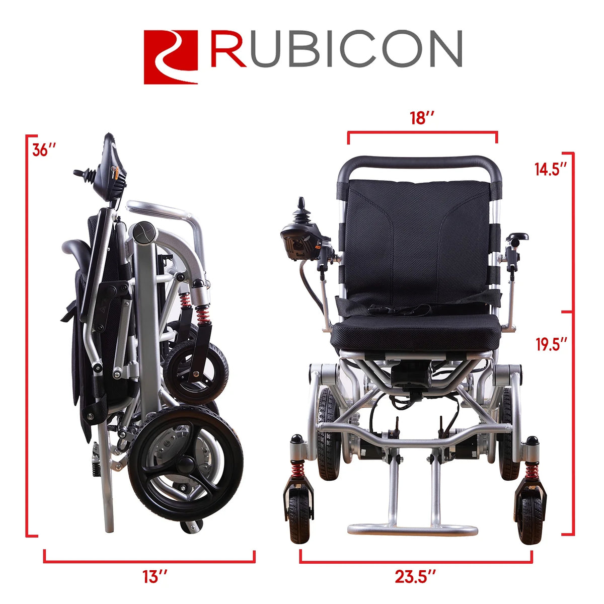 Super Lightweight Foldable Electric Wheelchair with Detachable Battery T9925