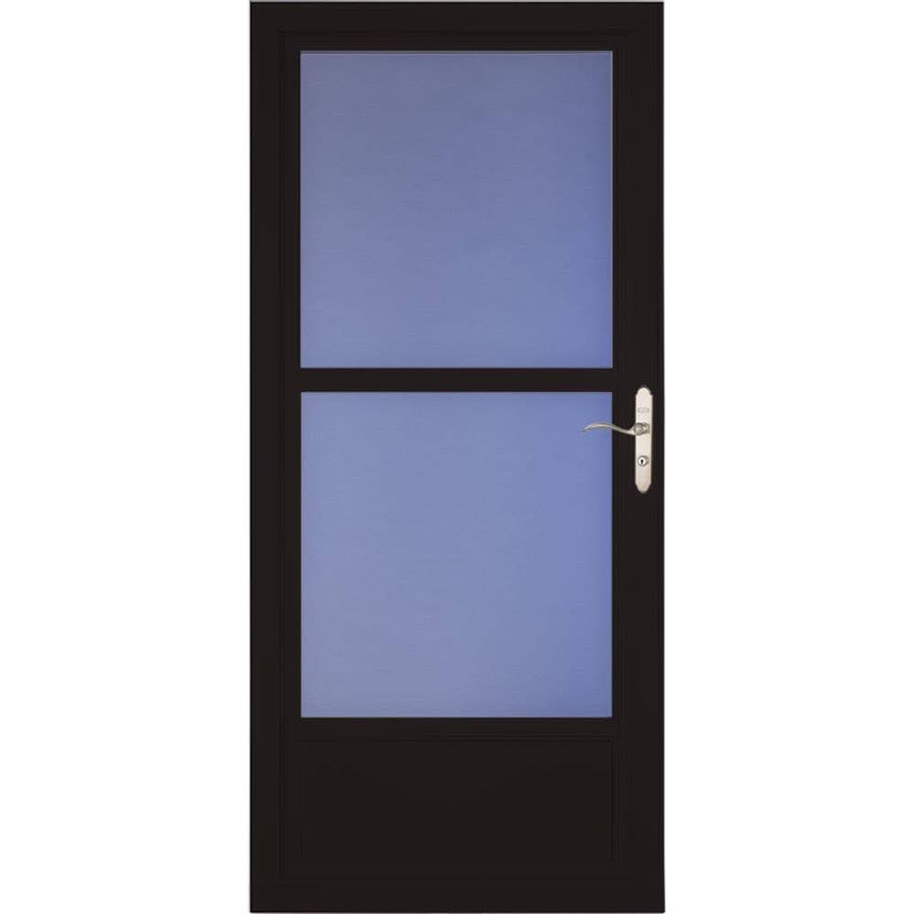 Black Mid-View Aluminum Storm Door H1418