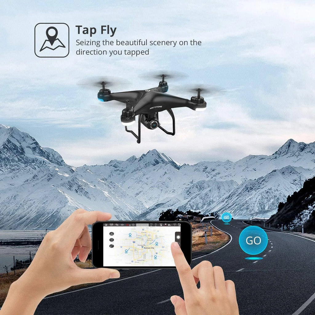 2K 1080p FPV Drone with Camera GPS RC Quadcopter U933