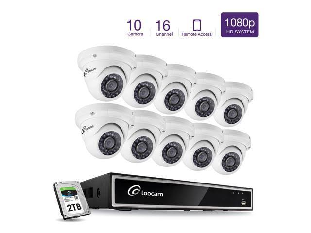 1080p HD 16 Channel 2TB DVR Security Camera System Q797660