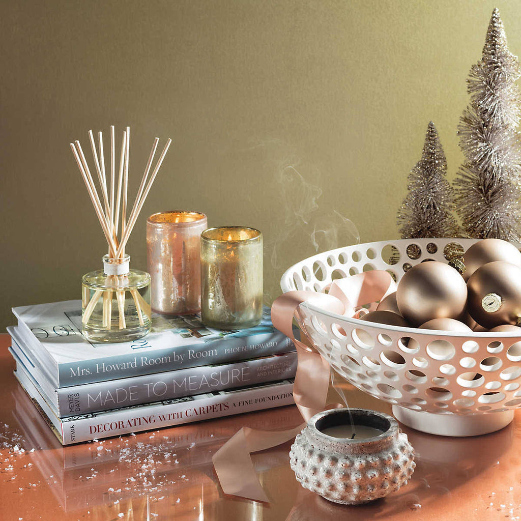 Mercury Glass Candle L846