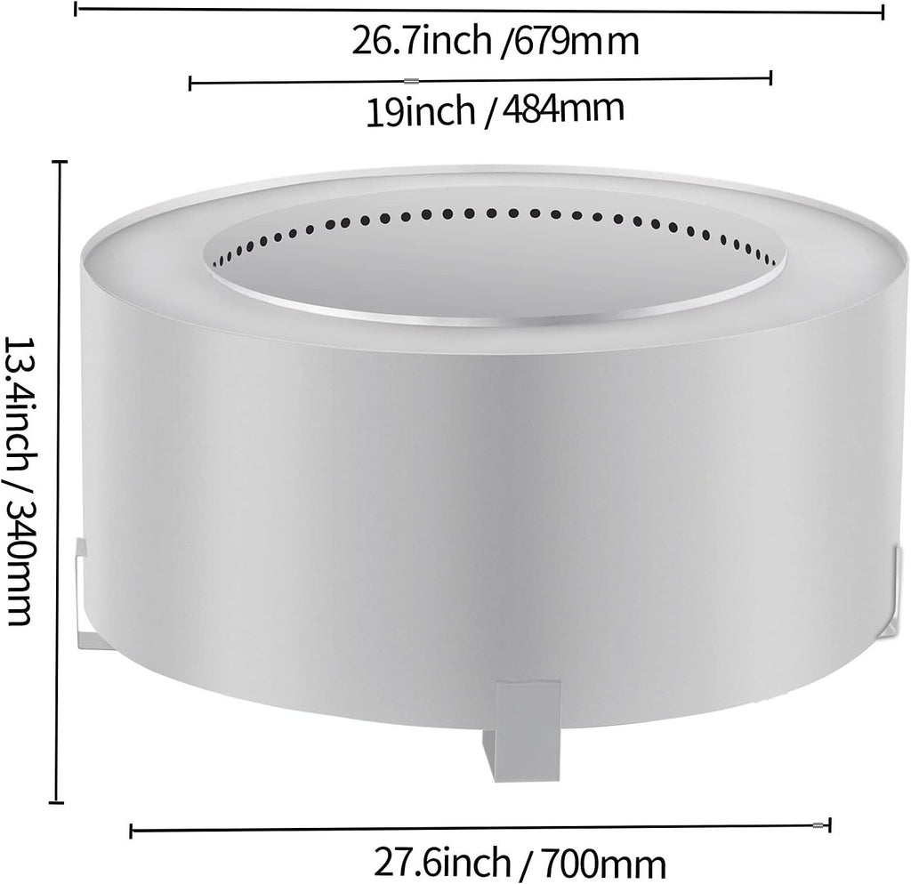 Stainless Steel Smokeless Fire Pit S1256
