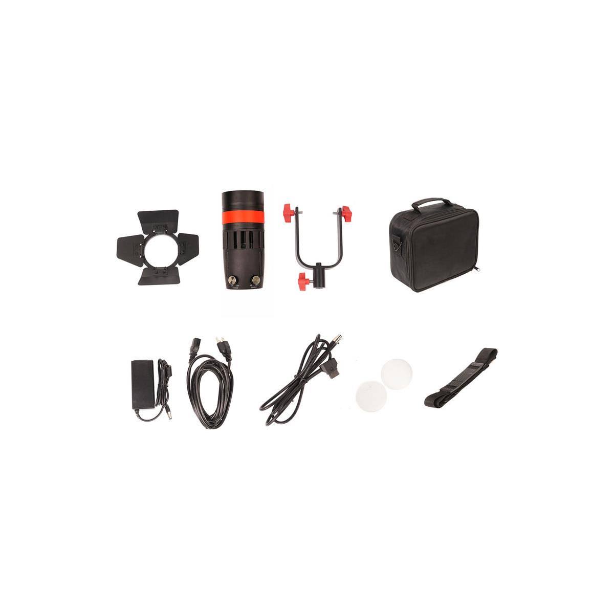 55W Bi-Color Fresnel LED Light with Carry Bag B196