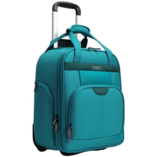 Teal Green 16-Inch Underseat Carry on Luggage With Wheels G7712