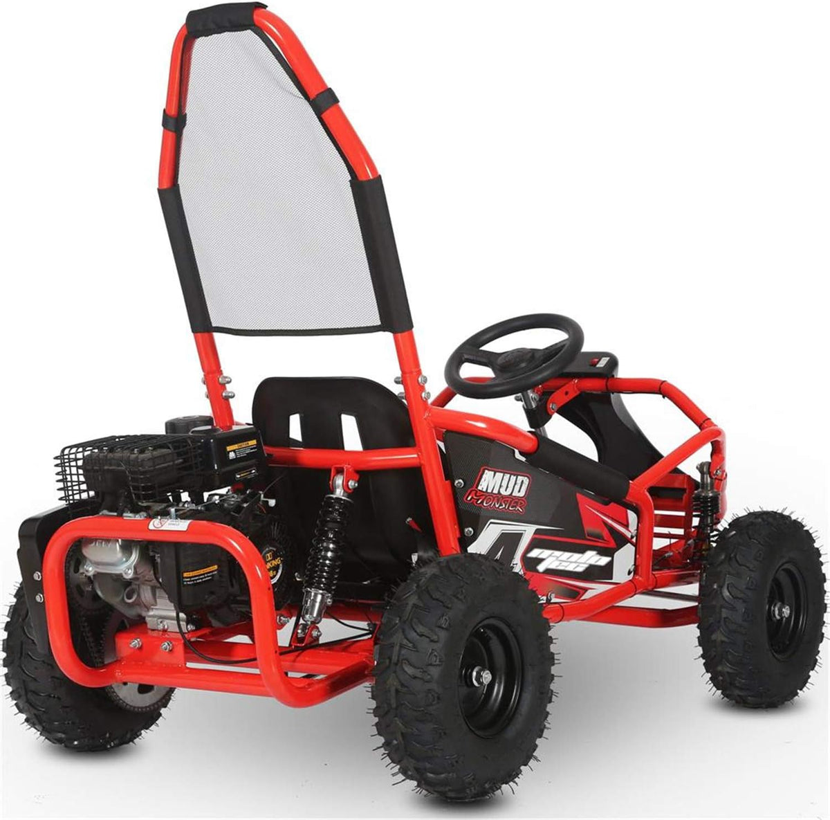 Red 98cc Go Kart Full Suspension A21607