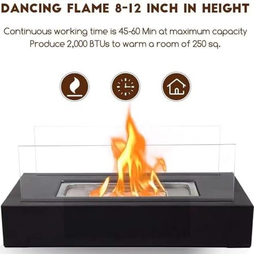 Black 28 cm Tabletop Fire Pit S26310