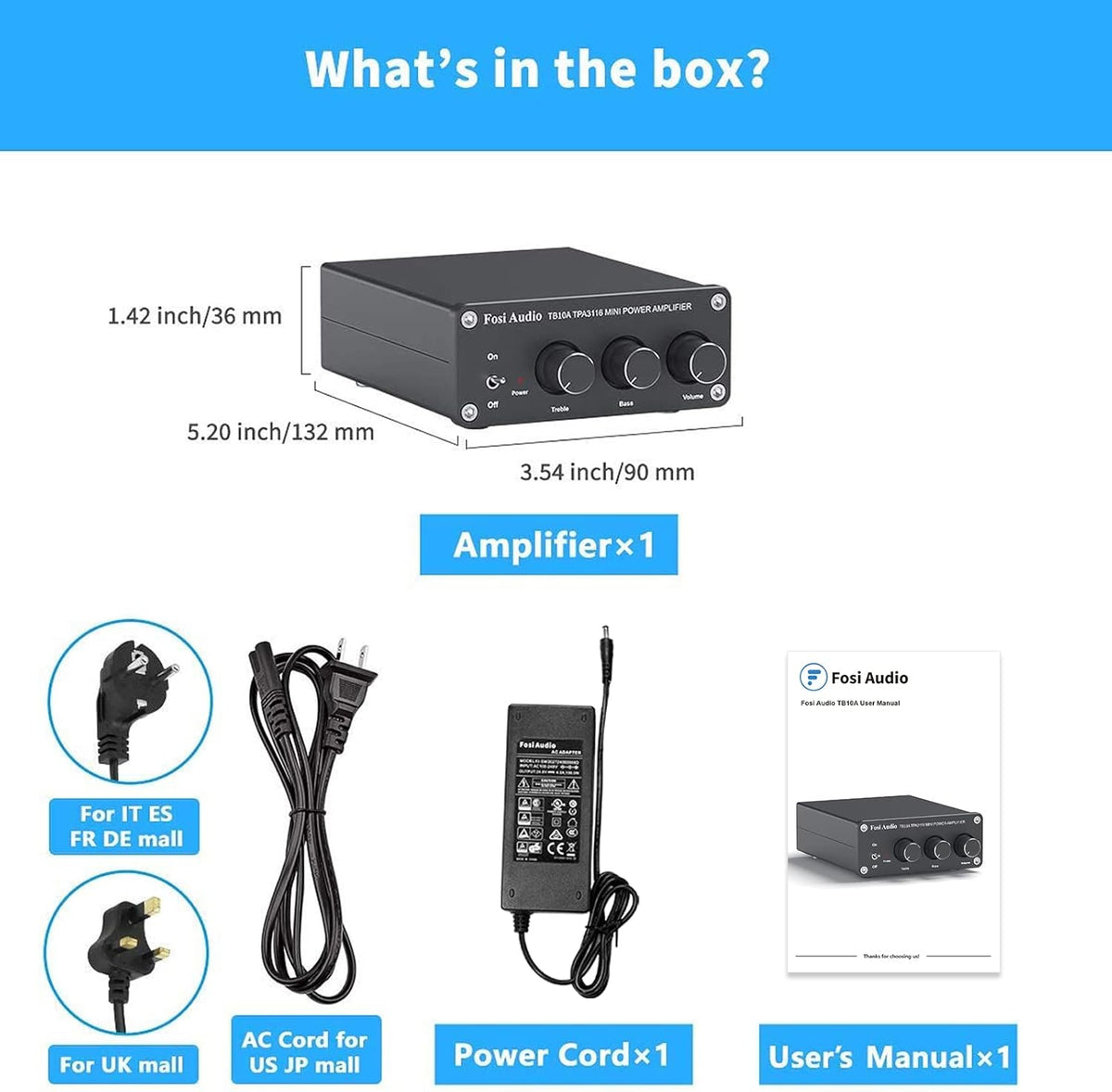 2 Channel Stereo Audio Amplifier 100W x 2 U137