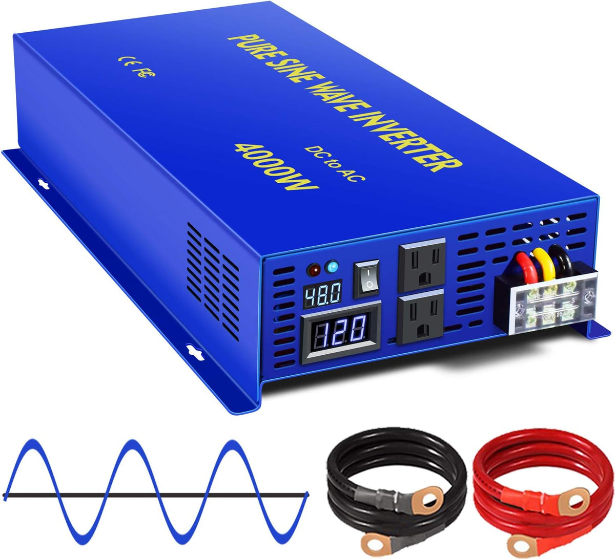 4000 Watt 48V to 110V 120V Pure Sine Wave Power Inverter K2170
