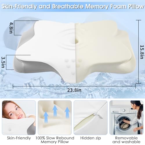 Memory Foam Cervical Neck Pillow M195960