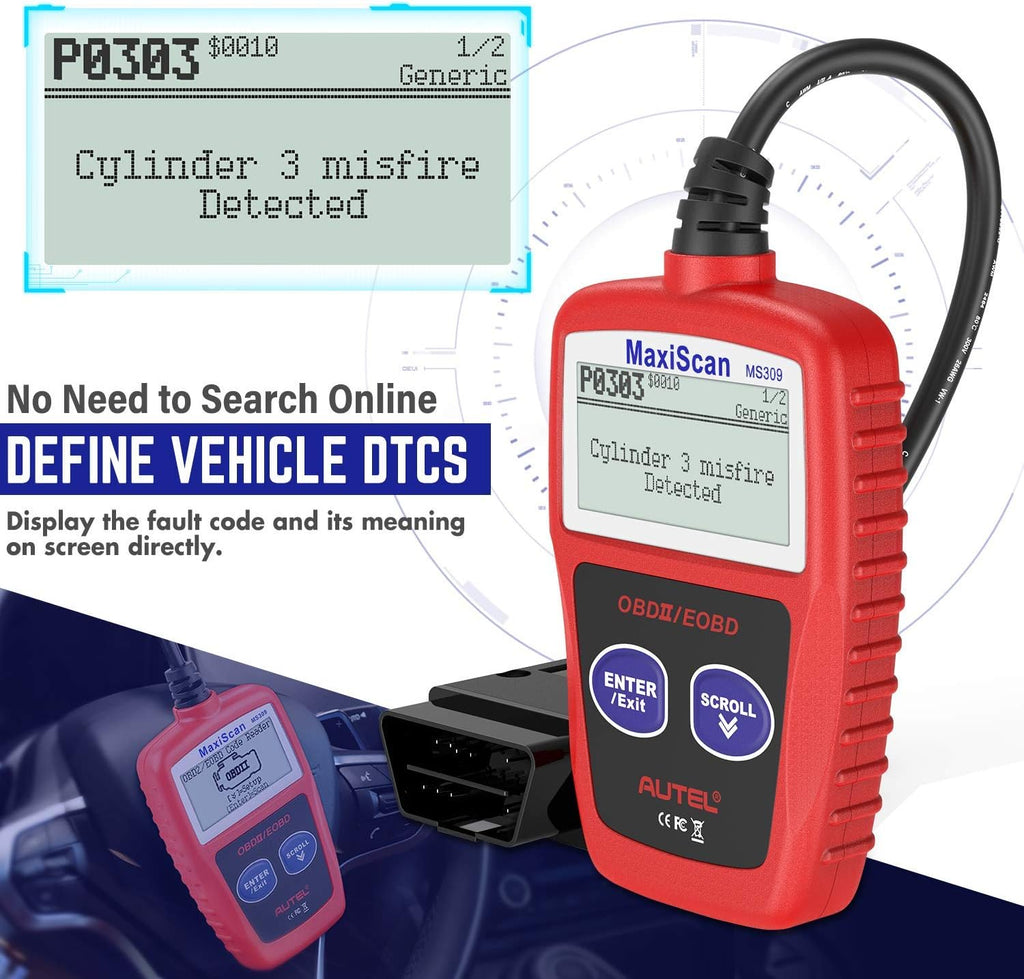 OBD2 Scanner Universal Car Engine Fault Code Reader Y6889