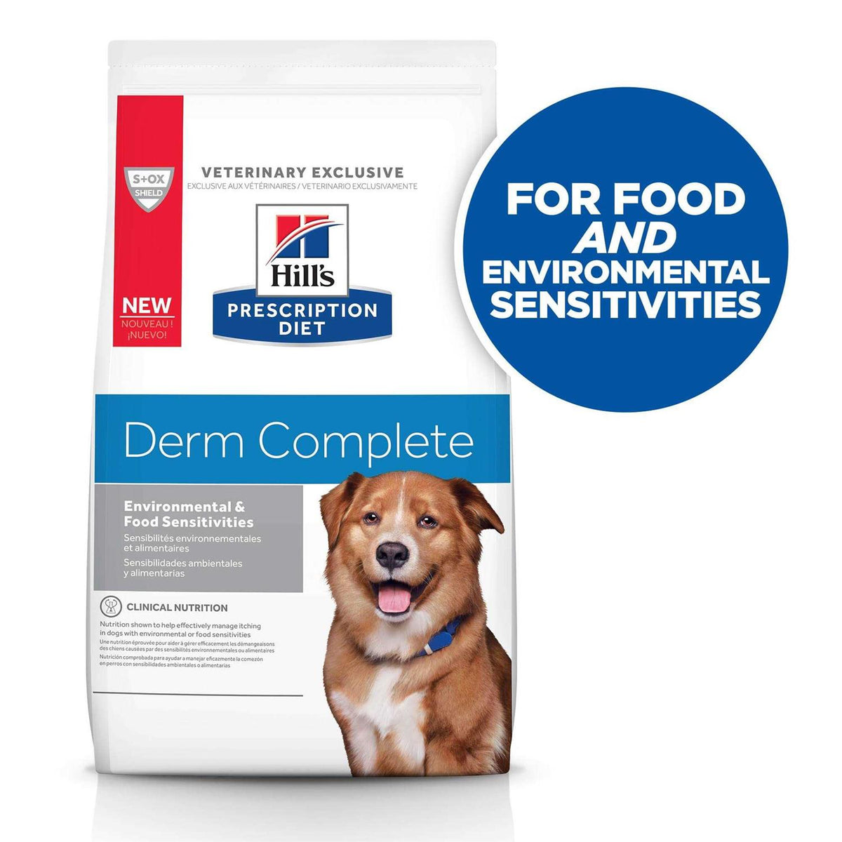 Prescription Diet Derm Complete Skin & Food Sensitivities Dry Dog Food V56592