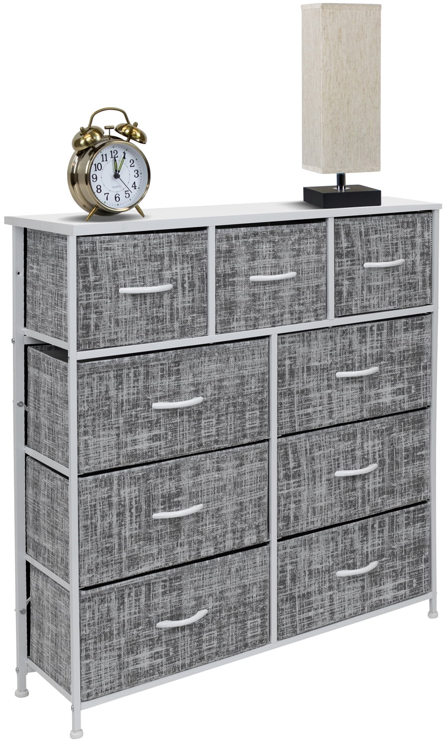9 Drawer Fabric Dresser with Steel Frame R376797