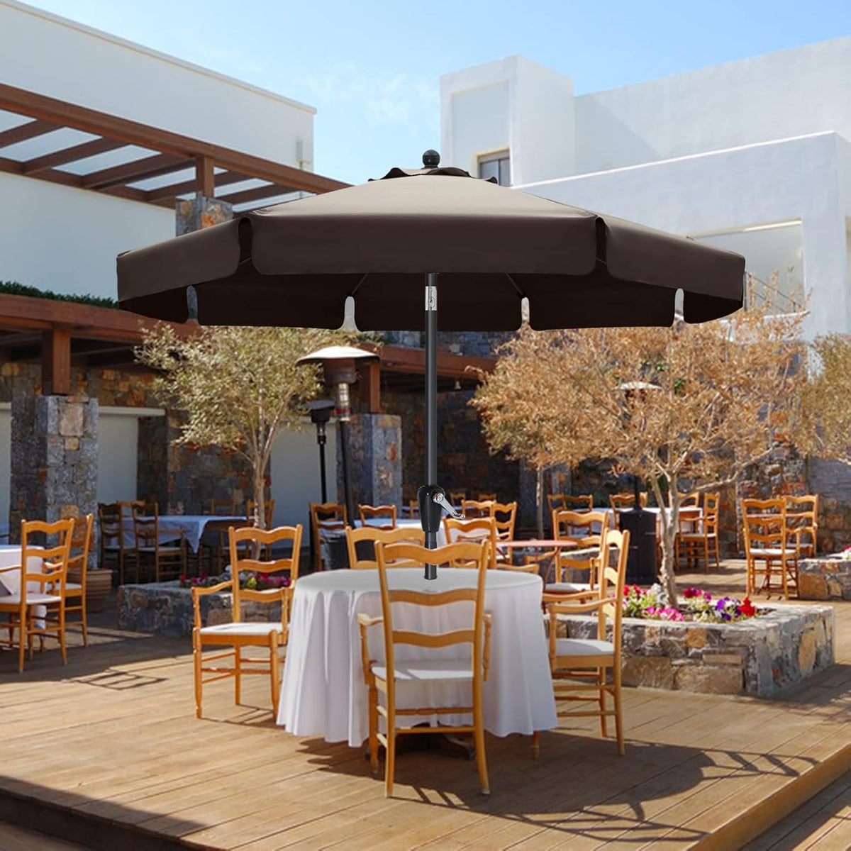 10' Blue Patio Umbrellas D83363