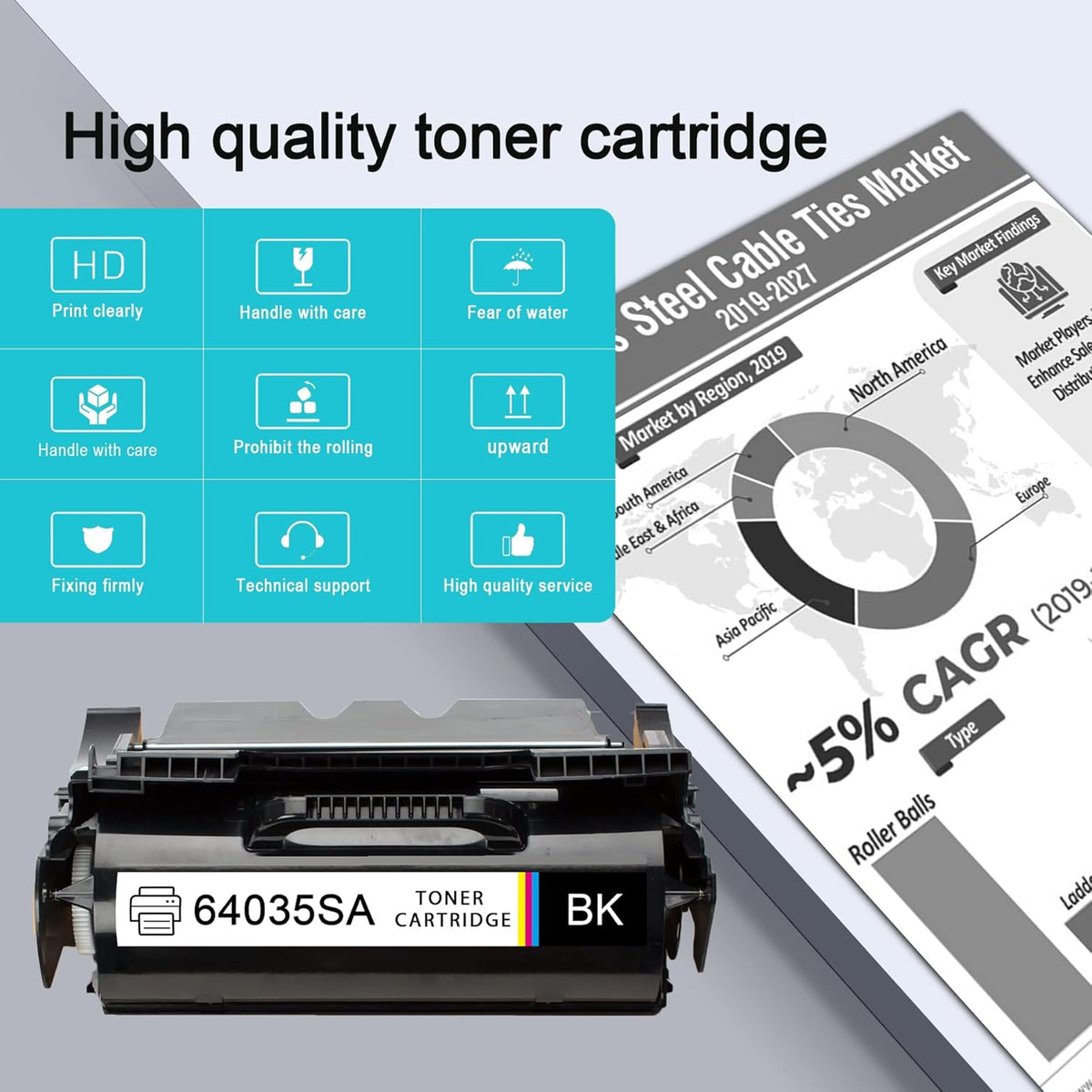 Black Toner Cartridge Replacement (3 Black) E27329