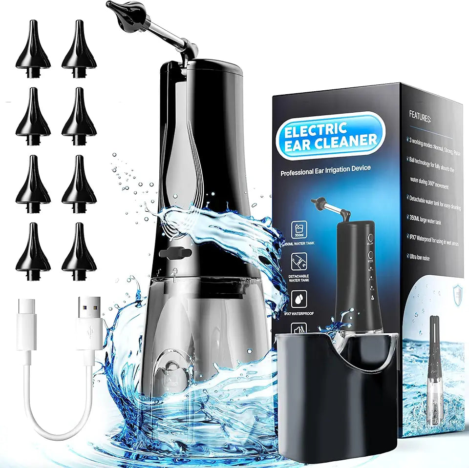 Electric Ear Irrigation Flushing System with 8 Nozzles W540