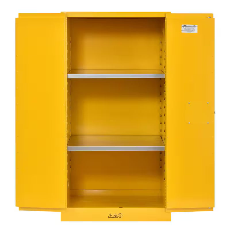 Steel Freestanding Garage Cabinet in Safety Yellow M445058