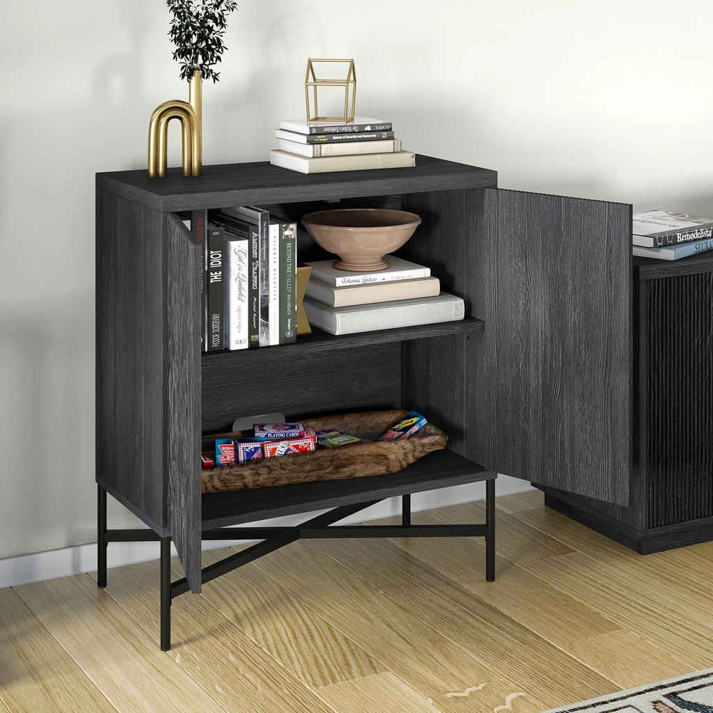 Charcoal Gray Accent Cabinet Z8616