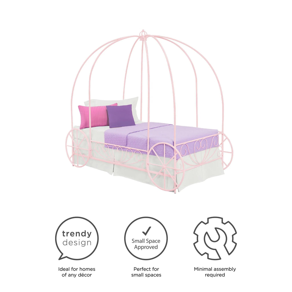 White Metal Twin Bed U472678