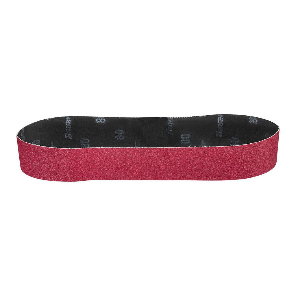 2 in. x 28 in. 80 Grit Zirconia Alumina Sanding Belts 2-Pack V9463