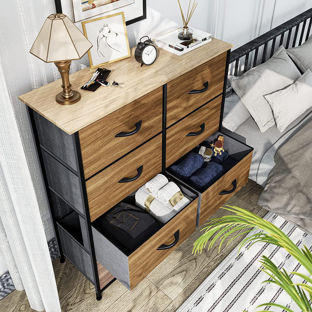 8 Drawer Fabric Dresser L434