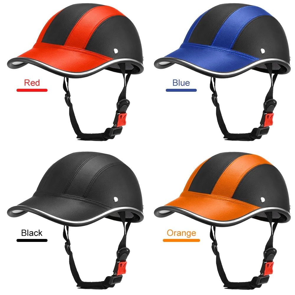 Cycling Safety Helmet Baseball Hat for Motorcycle Bike Scooter W5906