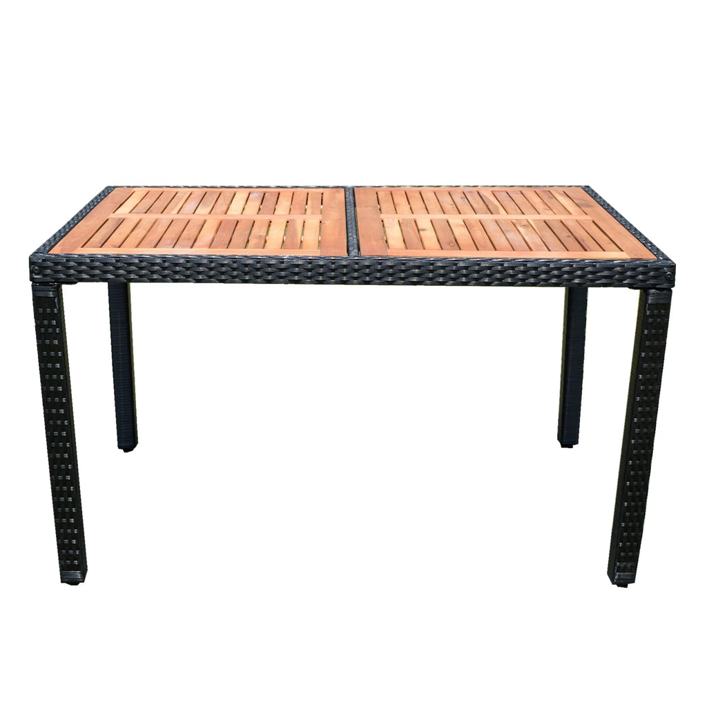7-Piece Outdoor Patio Wicker Dining Set H5775