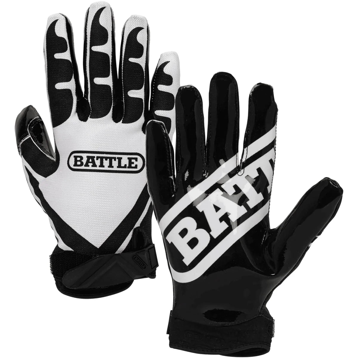 Football Gloves Large Black/White K64393