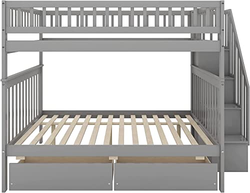 Queen Size Murphy Bed with Storage Drawer and Charging Station D726