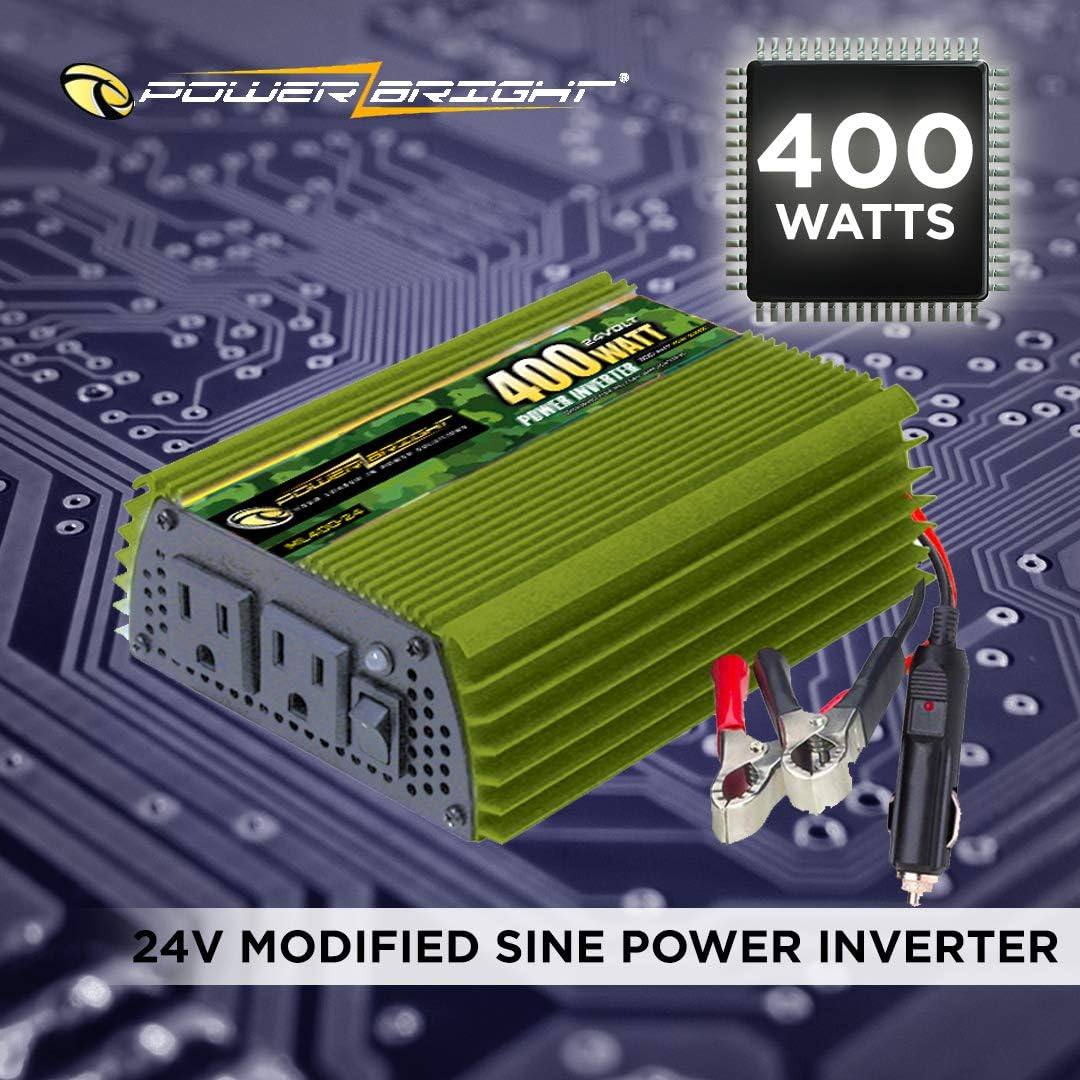 2300 Watt 24V Power Inverter with Dual 110V AC Outlets I48642