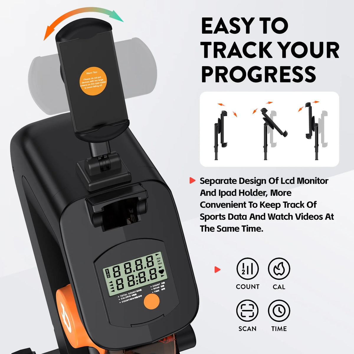 Foldable Magnetic Rowing Machine 8 Level Resistance V44080
