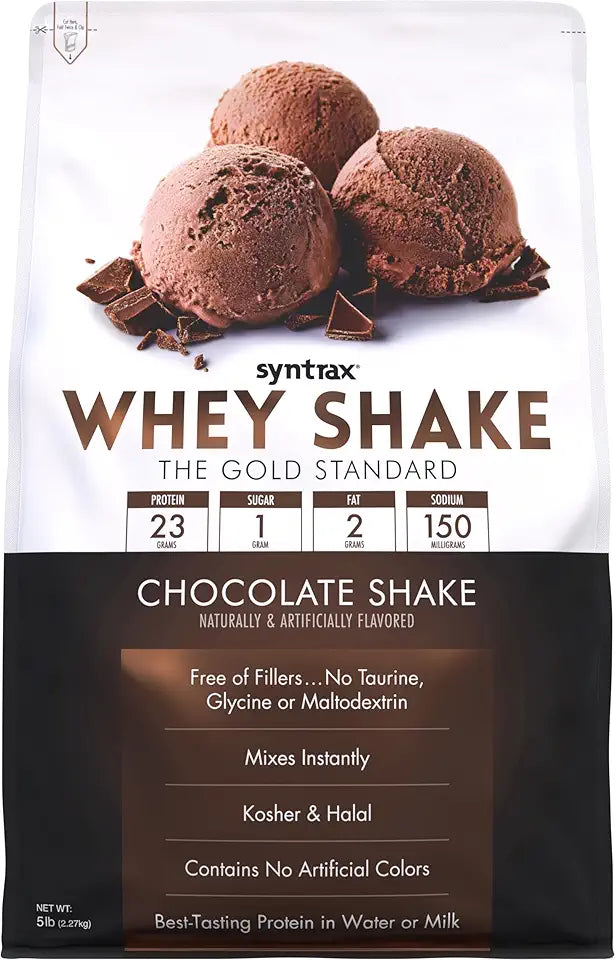 Cold Filtered Undenatured Whey Protein Powder Chocolate Shake 5 lbs O63265