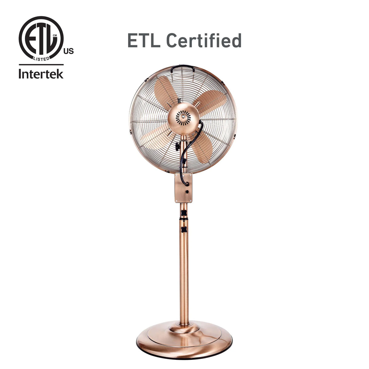 16" Digital Oscillating Metal Stand Fan A27891