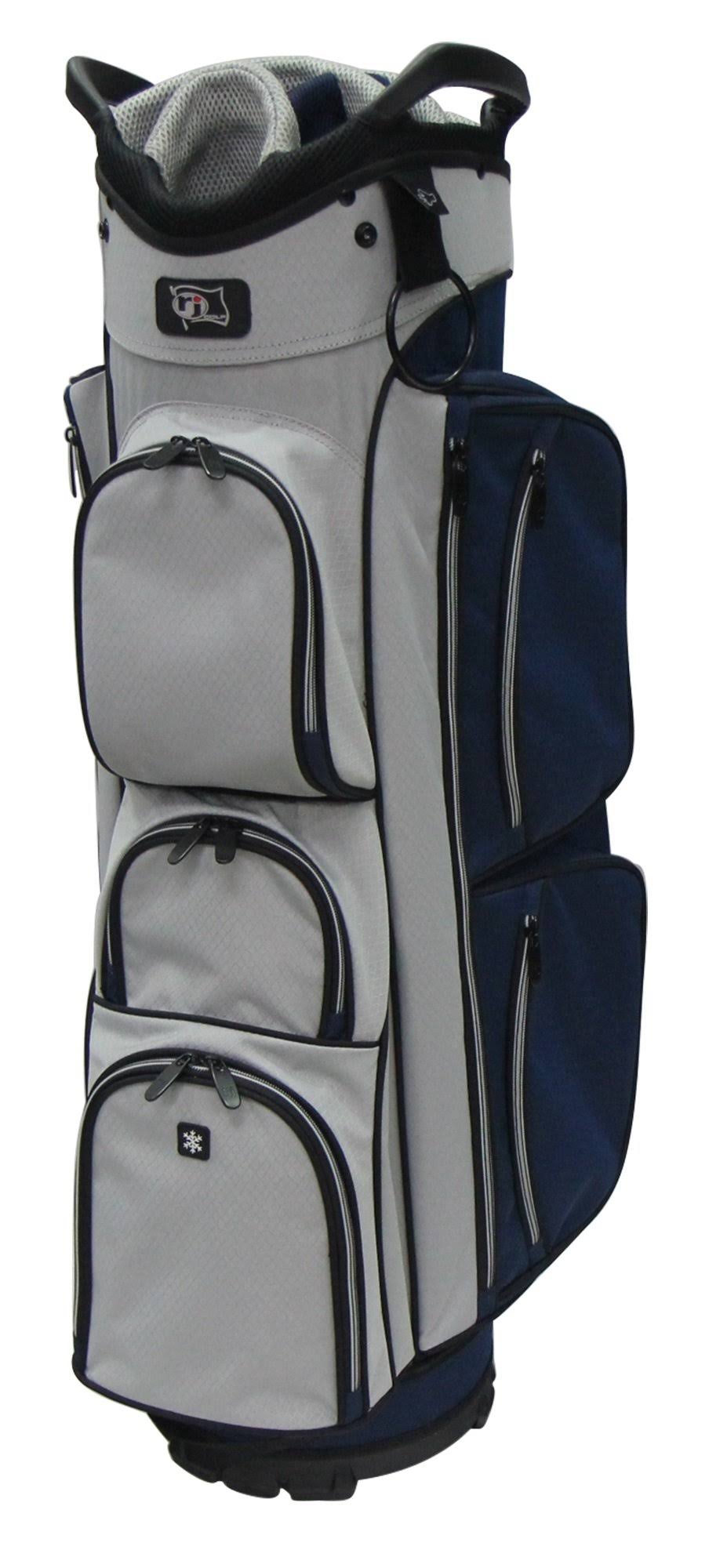 Navy Grey Cart Bag Q5391