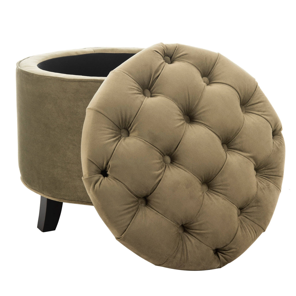 Spruce Tufted Storage Ottoman L50479